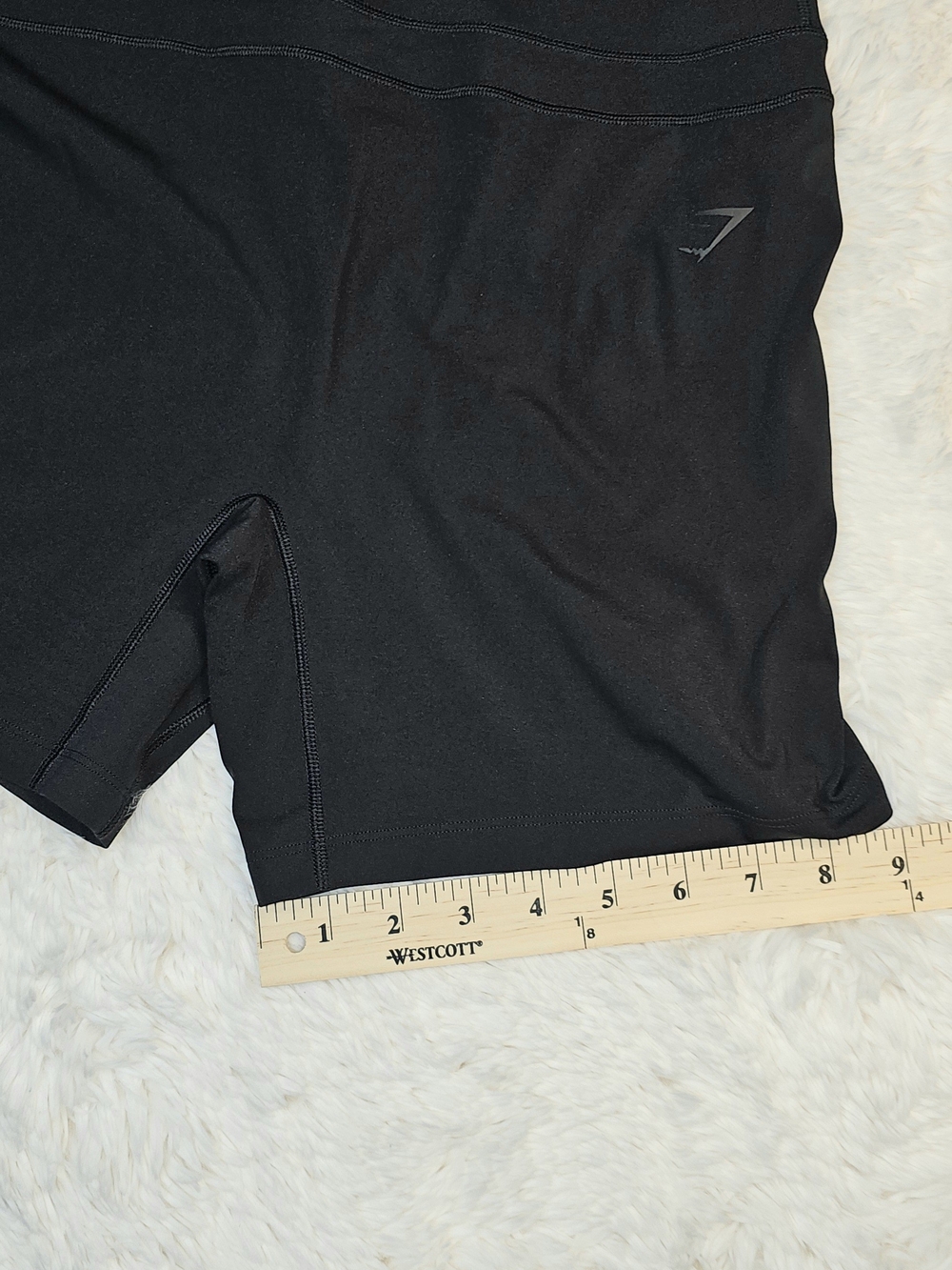 Gymshark High-Waist Black Women’s Performance Shorts-Lg - Picture 3 of 8
